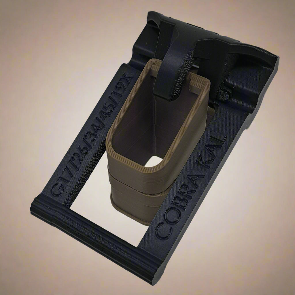 left top image of speed loader for Gock 9mm models g17, g43, g19x magazines